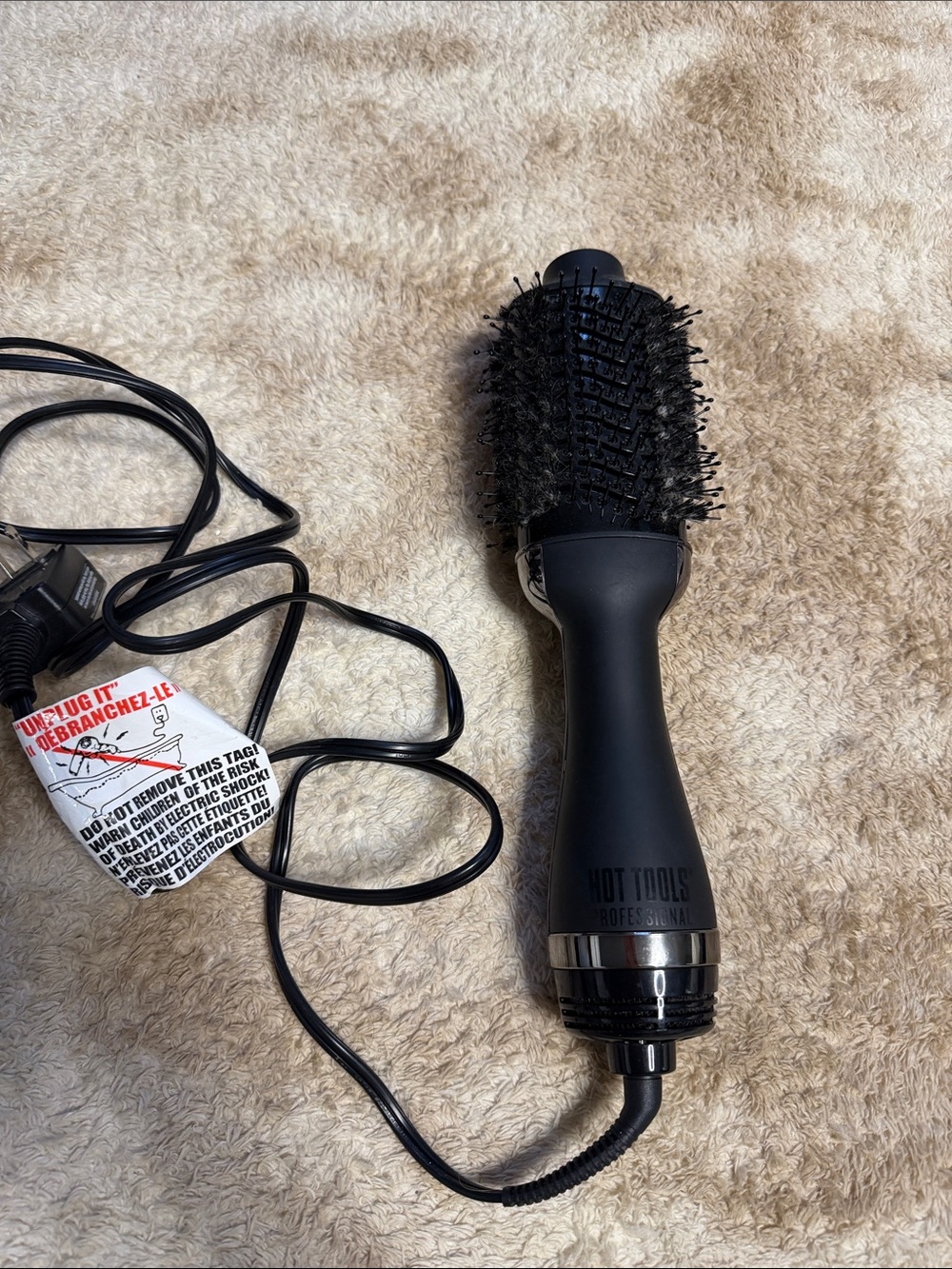 Hot Tools Black Ceramic Round Blow Dryer Brush - Hot Tools Professional